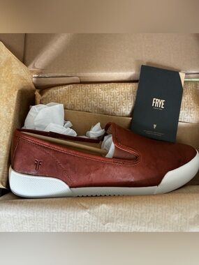 Frye Mia Slip-on in color Cognac